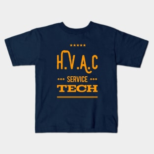 Five Stars Hvac Service Tech Kids T-Shirt